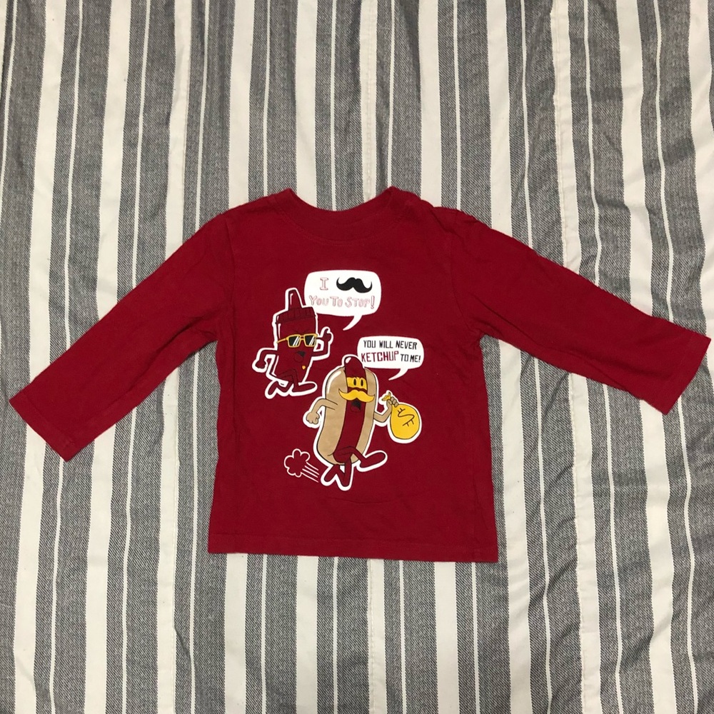 Children’s Place Red Graphic T-Shirt Size 3T Boy